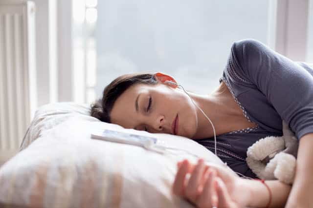 Sleeping with Headphones and Music