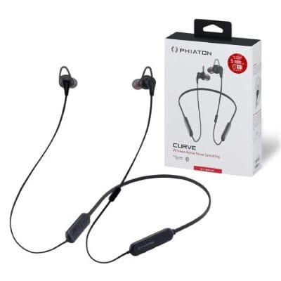 Phiaton BT 120 NC Qualcomm Bluetooth Wireless Active Noise Cancellin Earbuds / Neckband Headphones